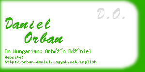 daniel orban business card